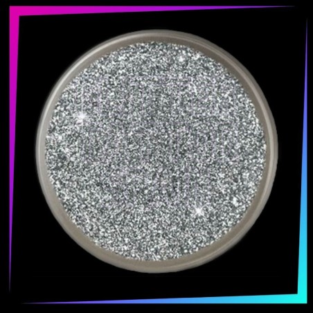 Silver 008 Hex Cosmetic Bioglitter® SPARKLE paillette cosmétique biodégradable argent