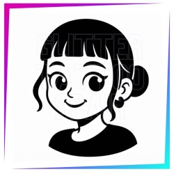 Zoey temporary tattoo stencil 7 cm tall