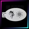 9 Plantillas de Frozen 12 x 7,5 cm | Glitter Tattoo Spain