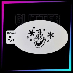 9 Plantillas de Frozen 12 x 7,5 cm | Glitter Tattoo Spain
