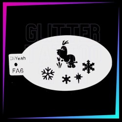 9 Plantillas de Frozen 12 x 7,5 cm | Glitter Tattoo Spain