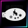 9 Plantillas de Frozen 12 x 7,5 cm | Glitter Tattoo Spain
