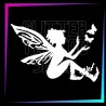 Plantilla Hada con mariposas – Tatuaje temporal para fiestas infantiles 6,5 cm | Glitter Tattoo Spain