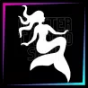 Plantilla Sirena – Tatuaje temporal para fiestas infantiles 8cm | Glitter Tattoo Spain