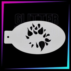 18 Plantillas Face Painting Surtidas 12 x 7,5 cm | Glitter Tattoo Spain