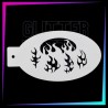 18 Plantillas Face Painting Surtidas 12 x 7,5 cm | Glitter Tattoo Spain