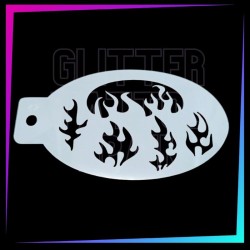 9 Plantillas Texturas A - 12 x 7,5 cm | Glitter Tattoo Spain