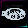 9 Plantillas Texturas A - 12 x 7,5 cm | Glitter Tattoo Spain