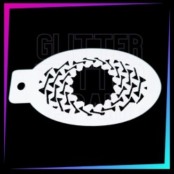 9 Plantillas Texturas A - 12 x 7,5 cm | Glitter Tattoo Spain