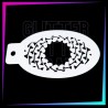 9 Plantillas Texturas A - 12 x 7,5 cm | Glitter Tattoo Spain