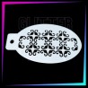 9 Plantillas Texturas A - 12 x 7,5 cm | Glitter Tattoo Spain