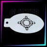 9 Plantillas Texturas A - 12 x 7,5 cm | Glitter Tattoo Spain