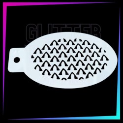 9 Plantillas Texturas B 12 x 7,5 cm | Glitter Tattoo Spain