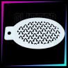 9 Plantillas Texturas B 12 x 7,5 cm | Glitter Tattoo Spain