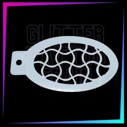 9 Plantillas Texturas B 12 x 7,5 cm | Glitter Tattoo Spain