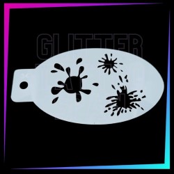 9 Plantillas Texturas B 12 x 7,5 cm | Glitter Tattoo Spain