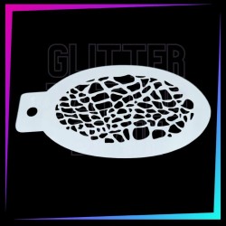 9 Plantillas Aerógrafo Texturas C 12 x 7,5 cm | Glitter Tattoo Spain