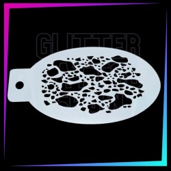 9 Plantillas Aerógrafo Texturas C 12 x 7,5 cm | Glitter Tattoo Spain
