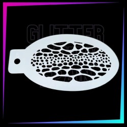 9 Plantillas Aerógrafo Texturas C 12 x 7,5 cm | Glitter Tattoo Spain