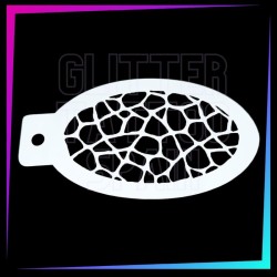 9 Plantillas Aerógrafo Texturas C 12 x 7,5 cm | Glitter Tattoo Spain