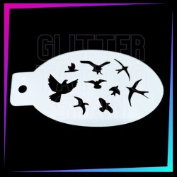 9 Plantillas Aerógrafo Texturas C 12 x 7,5 cm | Glitter Tattoo Spain