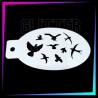 9 Plantillas Aerógrafo Texturas C 12 x 7,5 cm | Glitter Tattoo Spain