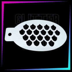 9 Plantillas Aerógrafo Texturas C 12 x 7,5 cm | Glitter Tattoo Spain