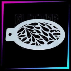 9 Texture Stencils D 12 x 7.5 cm | Glitter Tattoo Spain
