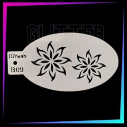 9 Plantillas Fantasía y Naturaleza 12 x 7,5 cm | Glitter Tattoo Spain