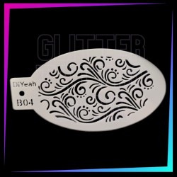 9 Plantillas Fantasía y Naturaleza 12 x 7,5 cm | Glitter Tattoo Spain