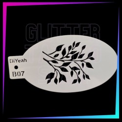9 Plantillas Fantasía y Naturaleza 12 x 7,5 cm | Glitter Tattoo Spain