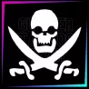 Skull and Swords Stencil | Halloween Temporary Tattoo | Glitter Tattoo Spain