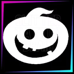 Happy Pumpkin Stencil | Halloween Temporary Tattoo | Glitter Tattoo Spain