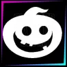Pochoir Citrouille Souriante | Tatouage Temporaire Halloween | Glitter Tattoo Spain
