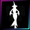Plantilla Bruja Moderna | Tatuaje Temporal Halloween | Glitter Tattoo Spain