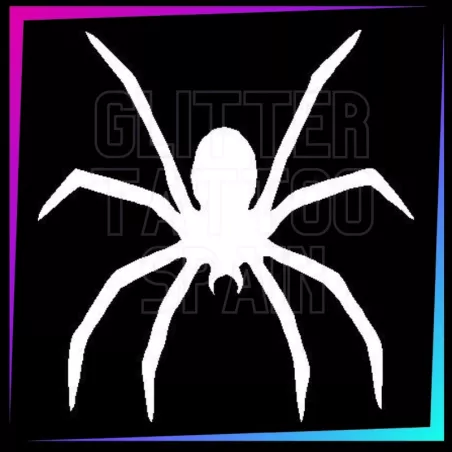 Plantilla Araña | Tatuaje Temporal Halloween | Glitter Tattoo Spain