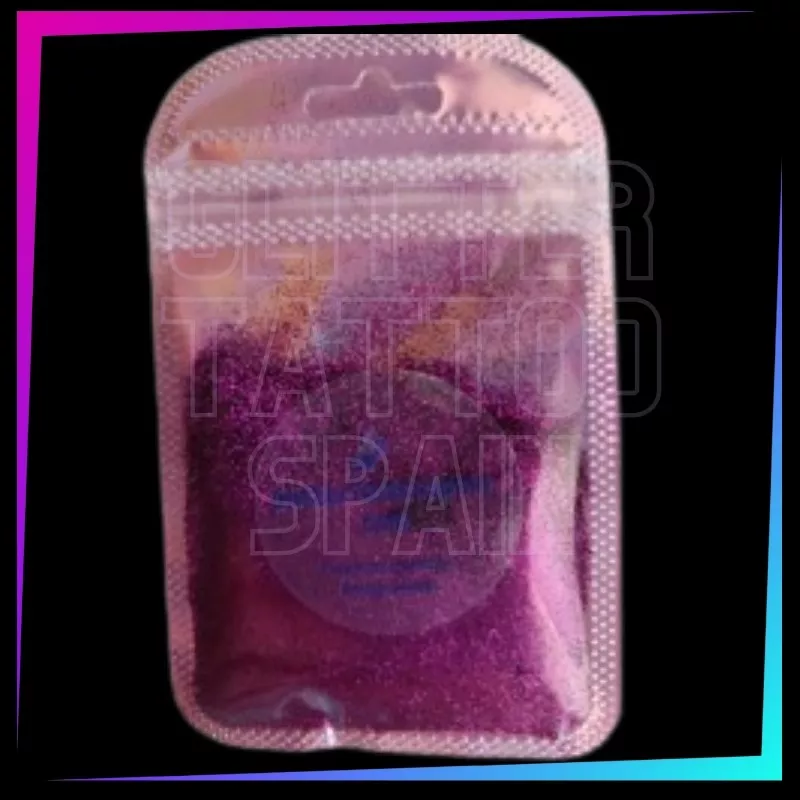 Purpurina Cosmética Biodegradable Fucsia| Brillo Natural y Ecológico